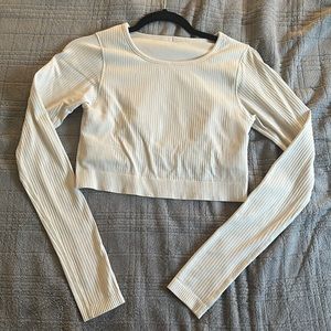 Lululemon Ebb to Street Long-Sleeve Shirt - White Opal